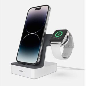 Belkin Powerhouse charging stand for watch & iPhone - lightening input